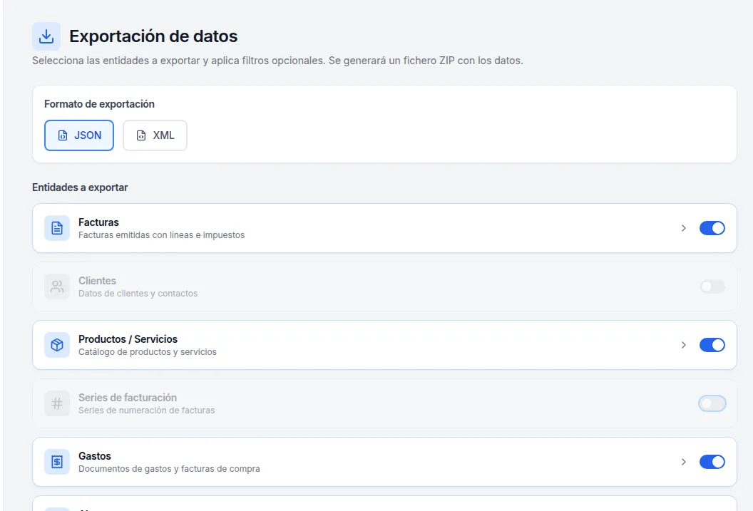 Portabilidad RGPD garantizada