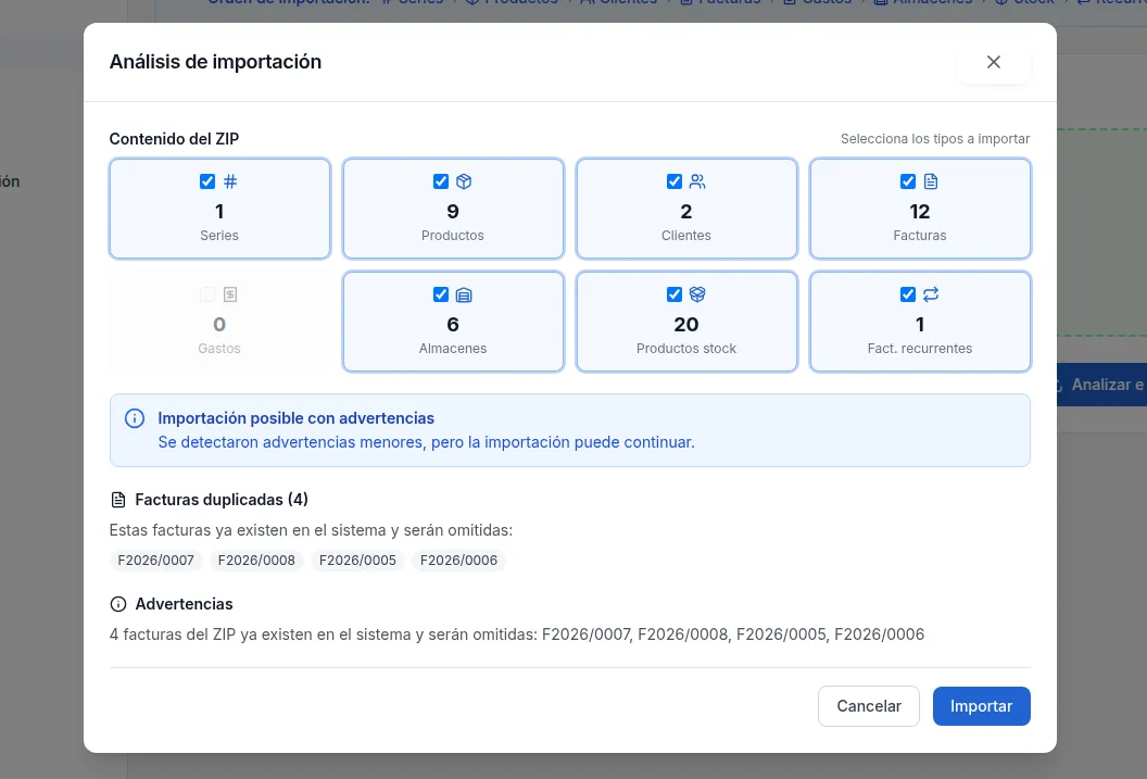 Sin límites de volumen
